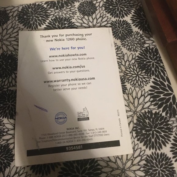 Nokia 1260 User's Manual 261 $8 or * 5/$35 OR FREE🦋 - Picture 3 of 3